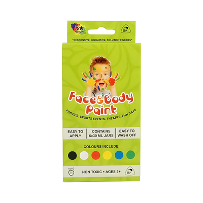 Set of 6 x 30ml - Face Paint Starter Set