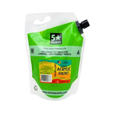 Vivid Leaf Green 1.5L - Acrylic Paint Pouch