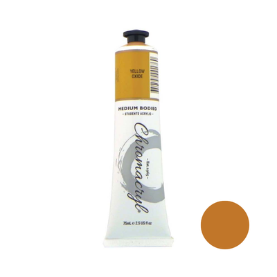 Yellow Oxide 75ml - Chromacryl Acrylic Paint