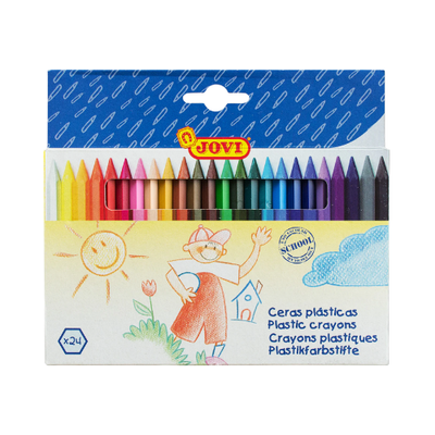 Jovi Plastic Crayons - Pack of 24