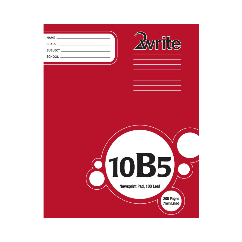 10B5 - Newsprint Pad - 7mm Lined