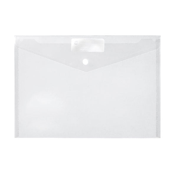 A4 Clear - Document Wallet With Dome Closure