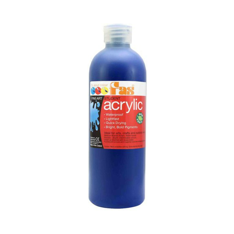 Warm Blue 500mL - FAS Student Acrylic Paint
