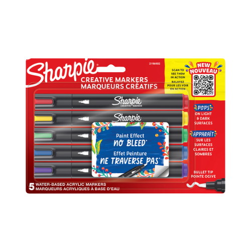 Sharpie Creative Paint Markers - Assorted 5pk Bullet Tip
