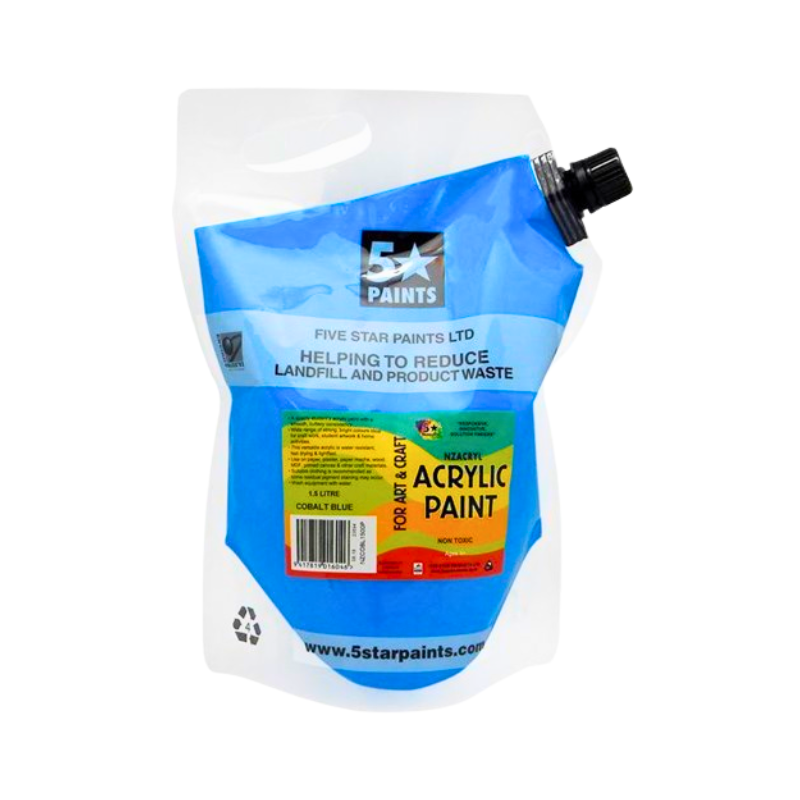 Cobalt Blue 1.5L - Acrylic Paint Pouch