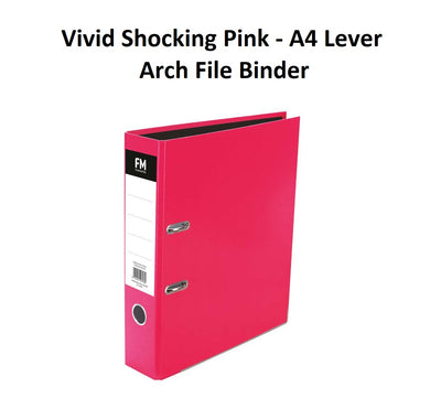 Pink - A4 Lever Arch File