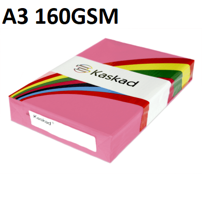 A3 Bullfinch Pink - Kaskad 160gsm 250 Sheets