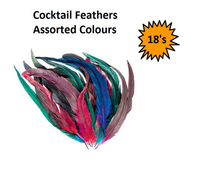 Craft Feathers - Cocktail 18pcs