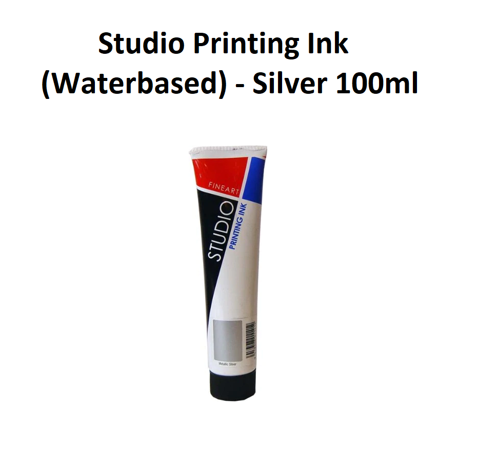 Silver 100mL - FAS Studio Printing Ink (Waterbased)
