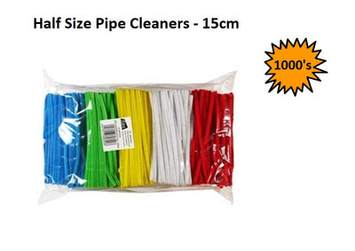 Pipe Cleaners - Assorted 15cm (1000pcs)