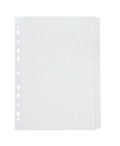10 Tab Indices White