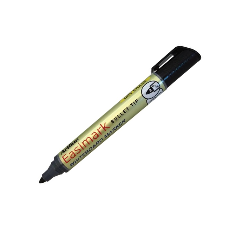 Black - Bullet Tip Whiteboard Markers Artline Easimark