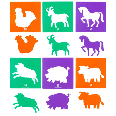 Farm Yard - 6 Piece Stencils (200 x 200mm)