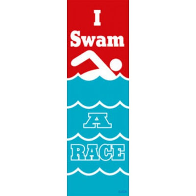 I Swam a Race - Self-Adhesive Ribbons (Pack of 100)
