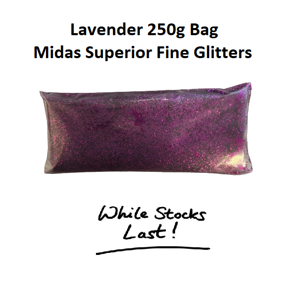 Lavender 250g bag - Midas Superior Fine Glitters