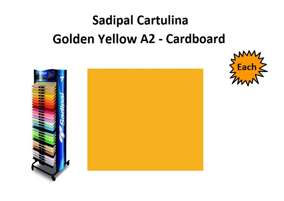 A2 - Cardboard - Single Sheets - Golden Yellow