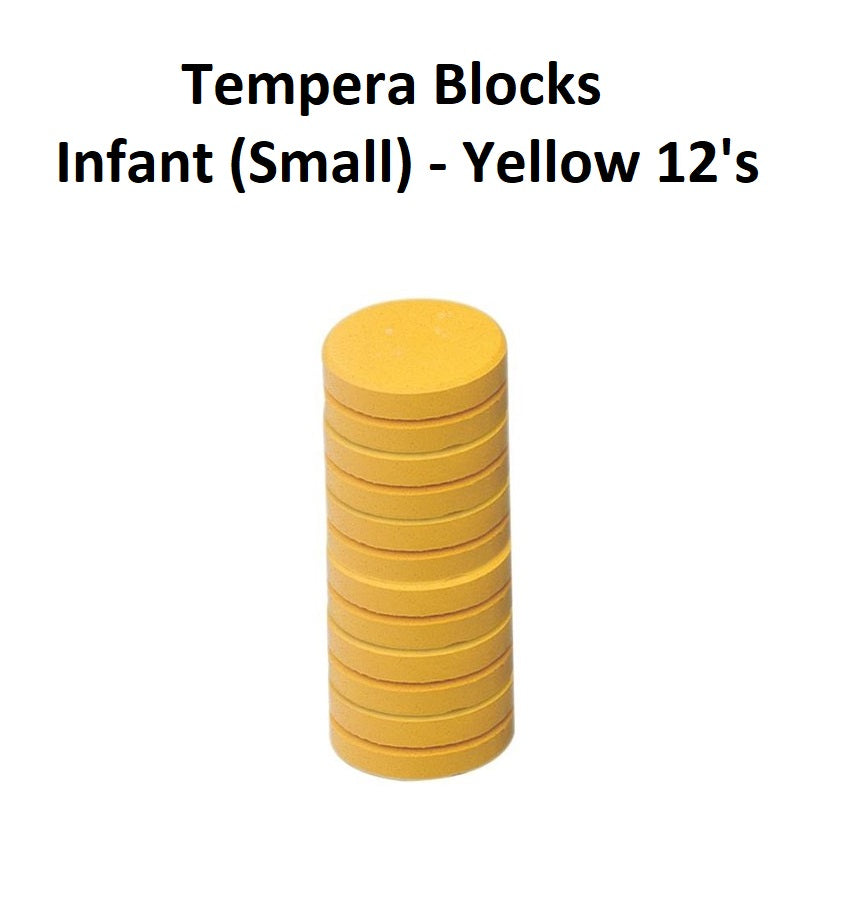 Brilliant Yellow 12's - Tempera Blocks Infant (Small)