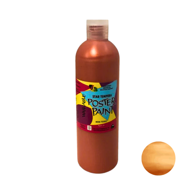 Metallic Copper 500mL - Star Tempera Poster Paint