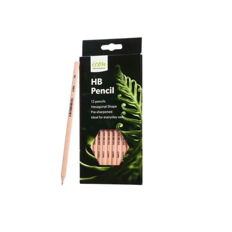 Icon Natural Hexagonal Pencil - HB - Box of 144