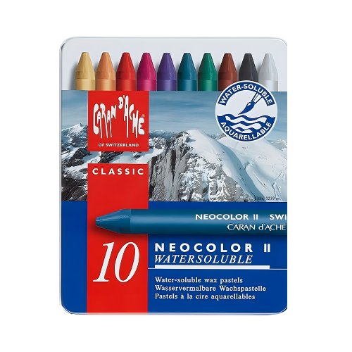 Caran D'Ache - Neocolour II Aquarelle Pastels - 10's