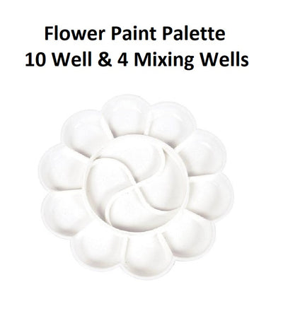 Paint Palette - 14 Well Flower