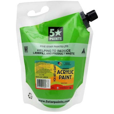 Vivid Leaf Green 1.5L - Star Tempera Poster Paint Pouch