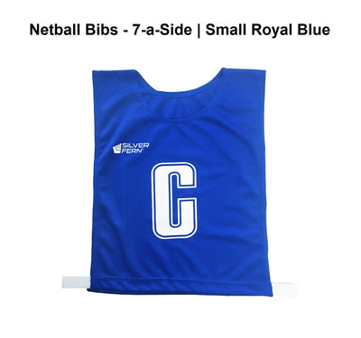 Netball Bibs - 7-a-Side | Small Royal Blue