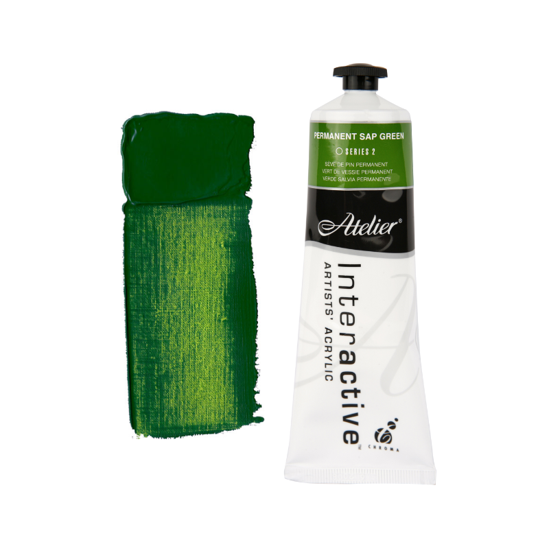 Permanent Sap Green 80ml - Atelier Acrylic Paint S2