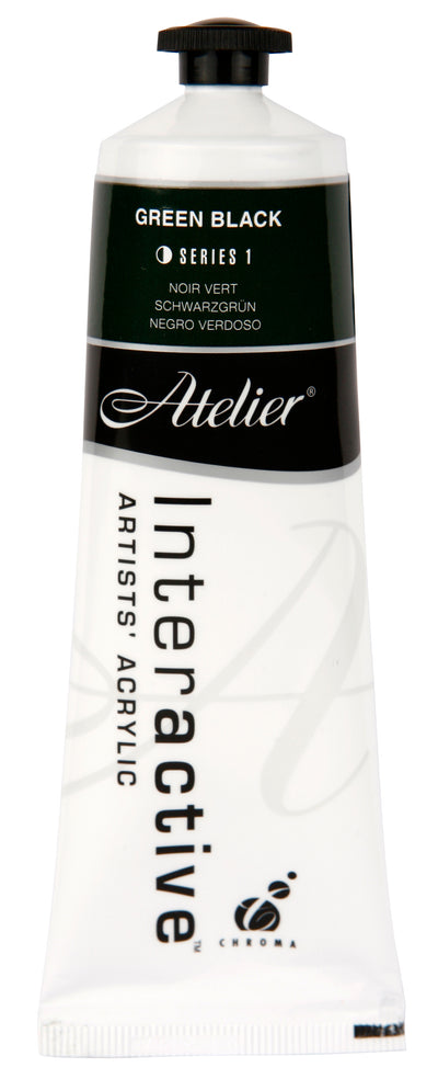 Green Black 80ml - Atelier Acrylic Paint S1