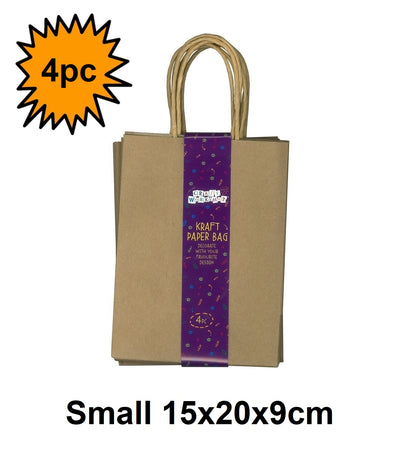 Small - Craft Kraft Bag - 4pcs