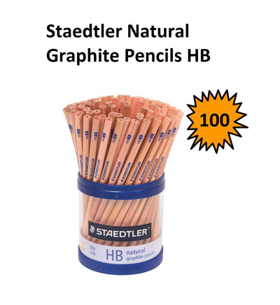Staedtler Natural Minerva Pencils - HB (Tub of 100)