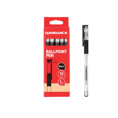 Black - Economy Warwick Ballpoint Pen