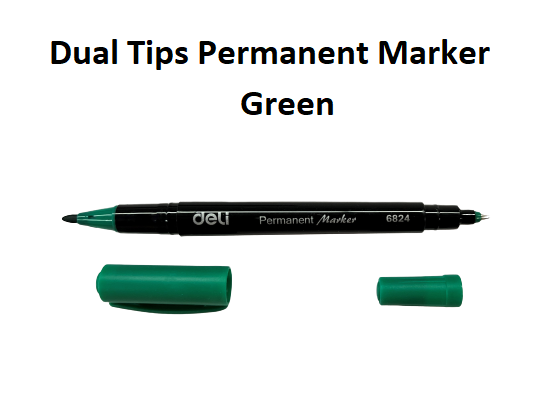Green - Double Ended Permanent Marker Deli