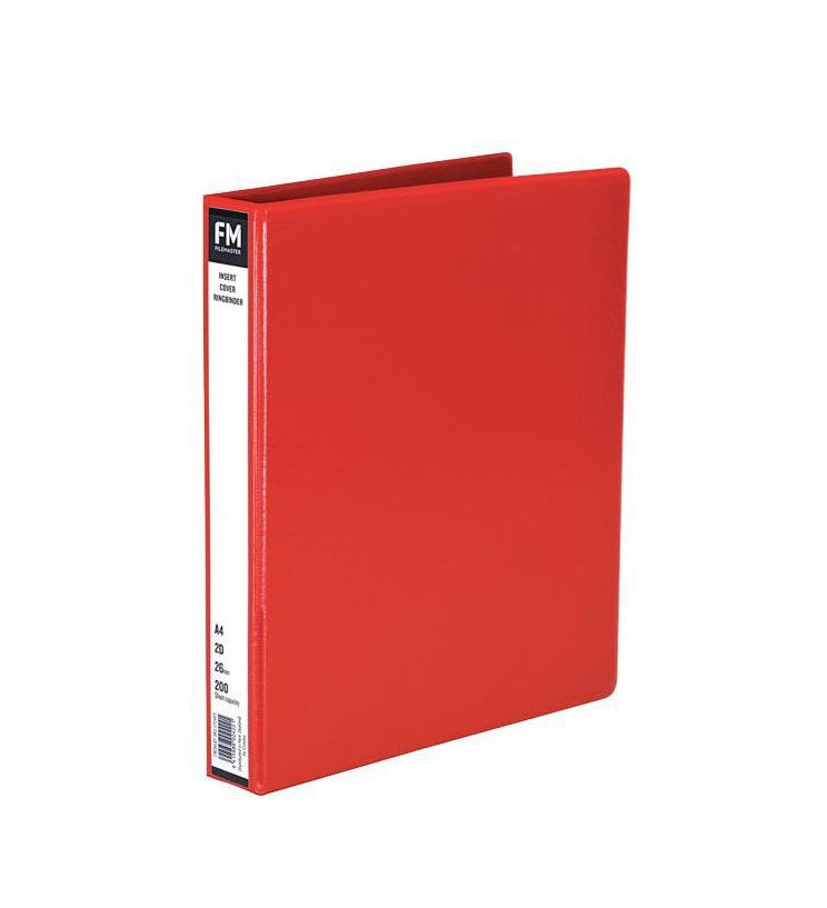 Red A4 Ringbinder