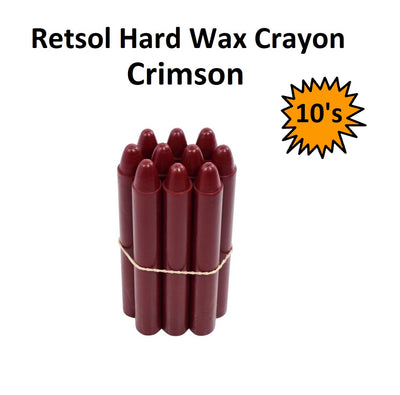 Retsol Hard Wax Crayon - Crimson 10's
