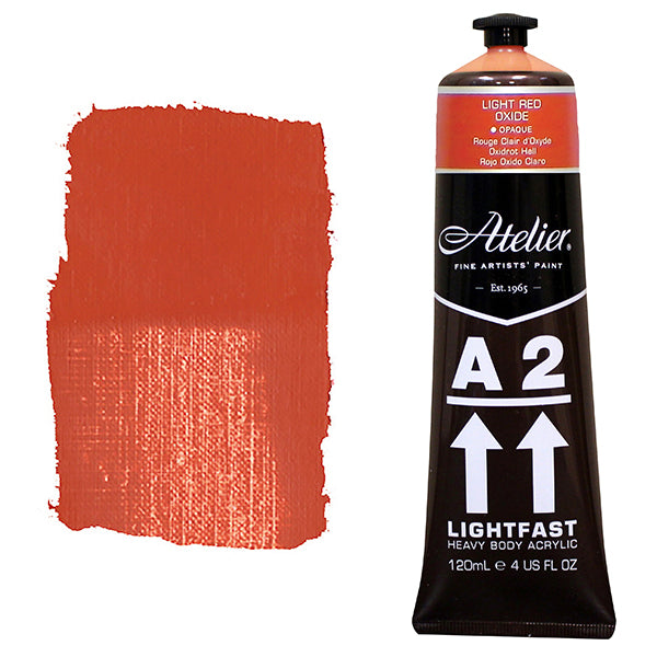Light Red Oxide 120ml - Chroma A2 Acrylic Paint