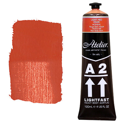 Light Red Oxide 120ml - Chroma A2 Acrylic Paint