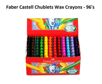 Faber Castell Chublets Wax Crayons - 96's