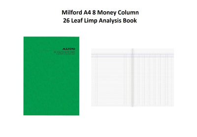 8 Money Column - Account Book A4 Limp 26 leaf