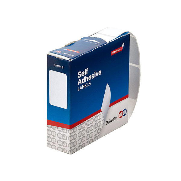19 x 32mm - White Rectangle Labels Dispenser - 550's