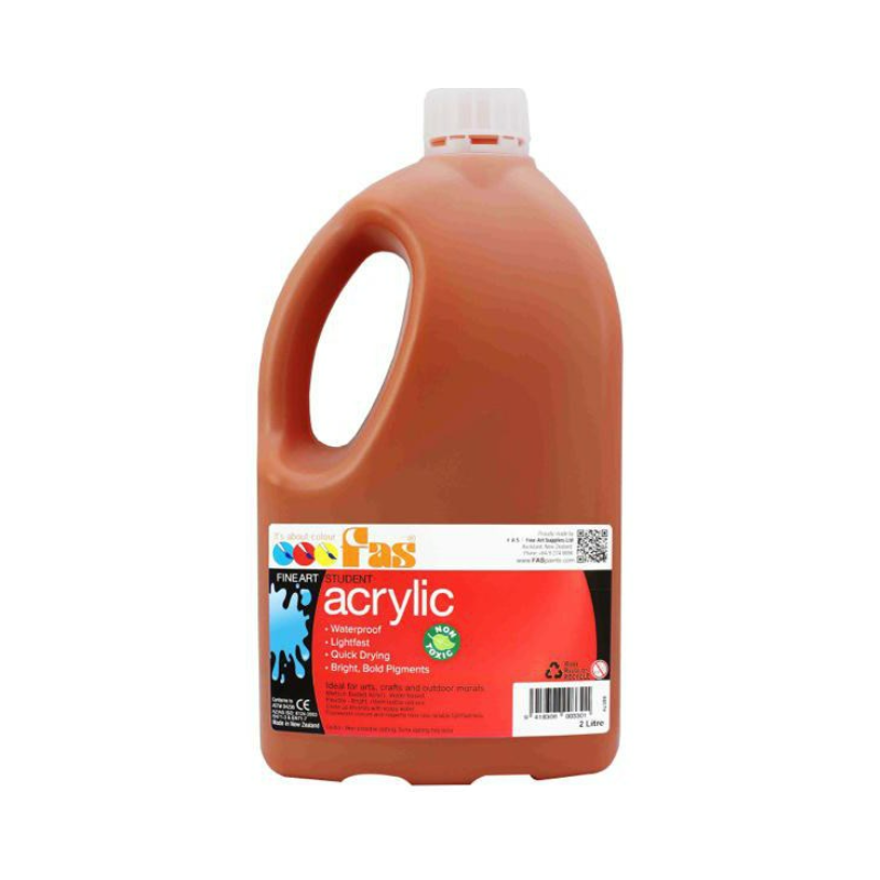 Red Oxide 2L - FAS Student Acrylic Paint