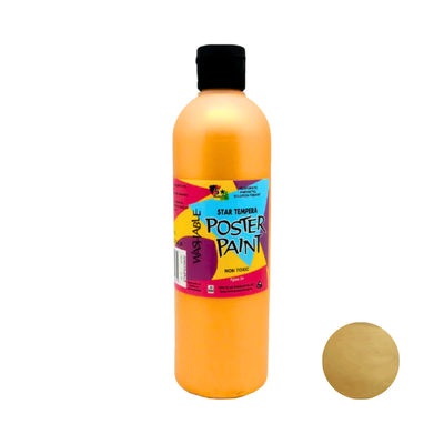 Metallic Gold 500mL - Star Tempera Poster Paint