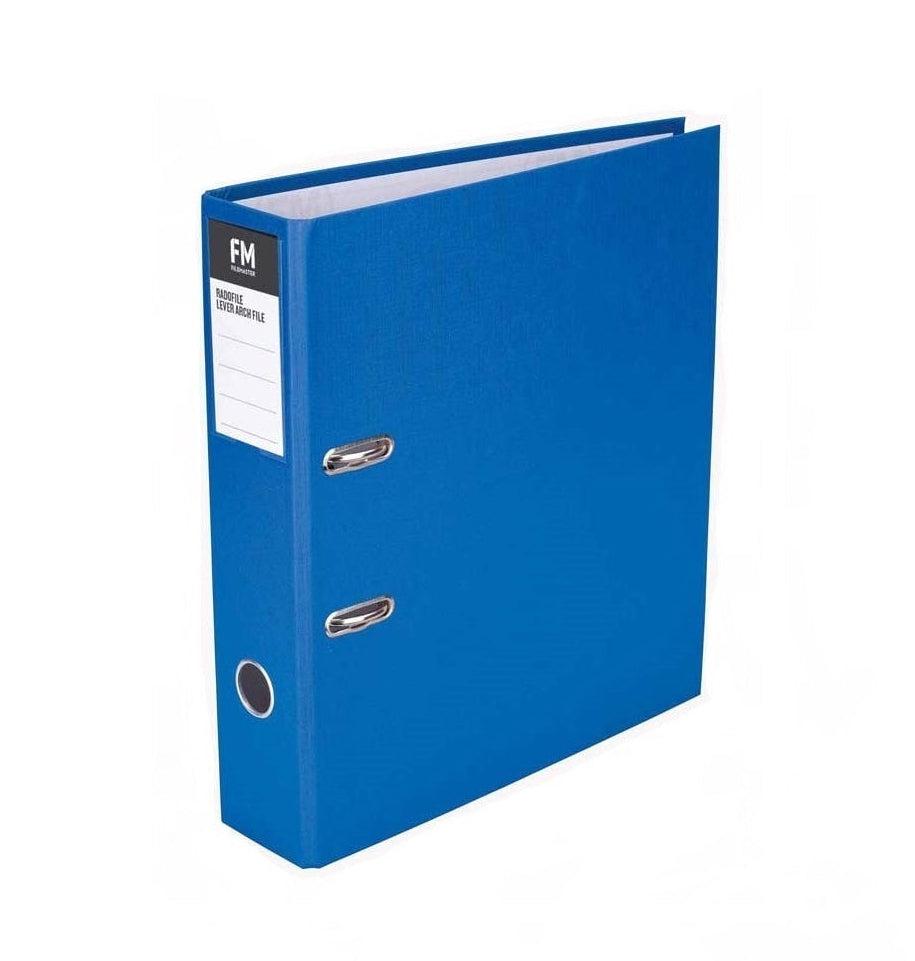 Blue A4 Lever Arch Files