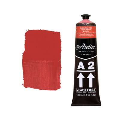 Cadmium Red Medium 120ml - Chroma A2 Acrylic Paint