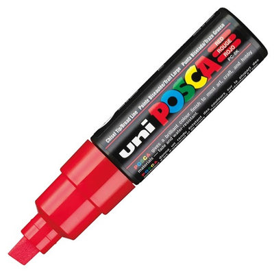 Red - Posca Paint Markers (Chisel Tip)
