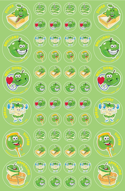 Green Apple - ScentSations Fruit Stickers (Pack of 180)