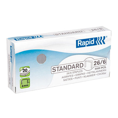 Rapid Staples - 26/6mm - Box of 5000