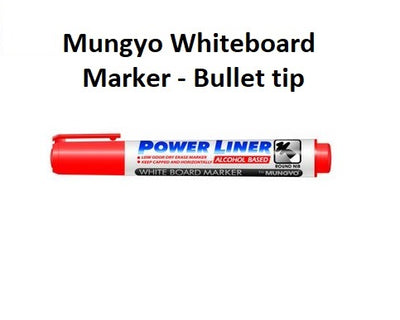 Red - Bullet Tip Mungyo Whiteboard Marker