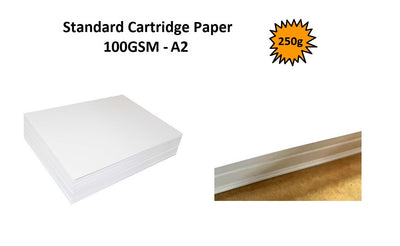 A2 - Standard Cartridge Paper 100gsm 250's