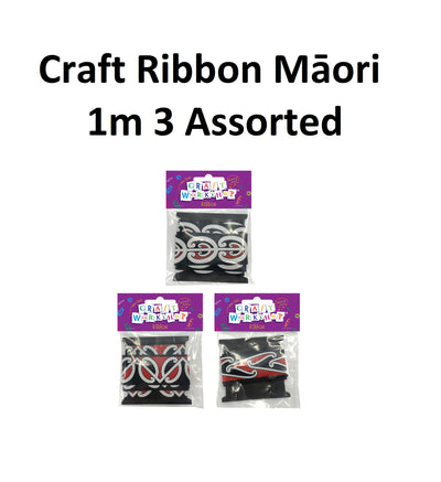 Maori Craft Ribbon - 1m (Set of 3)